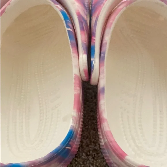 CROCS Pink and Blue Water Shoes with Perforated Design - Picture 7 of 7